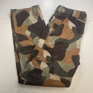 NWOT Genuine Dickies Duck Canvas Camo Cargo Trousers Men’s 32x32 Work Pants